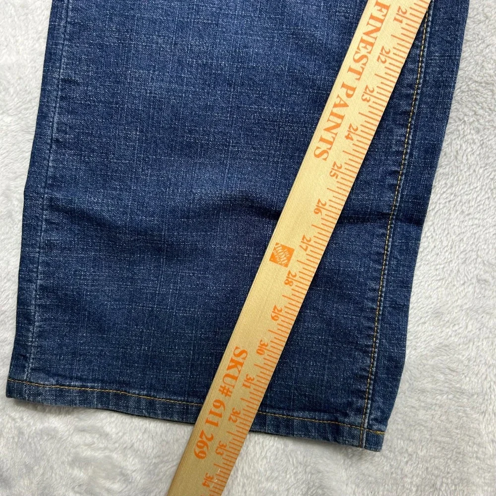 Levi's 515 Nouveau Boot Cut Stretch Jeans Womens Blue Denim High Waisted - 41X32